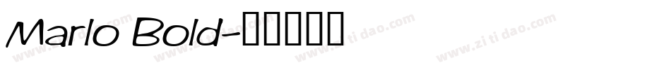 Marlo Bold字体转换